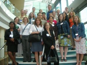 With fellow awardees of the John Knight Health Reporting Fellowship in Atlanta, Georgia, during the fellowhip in 2006.